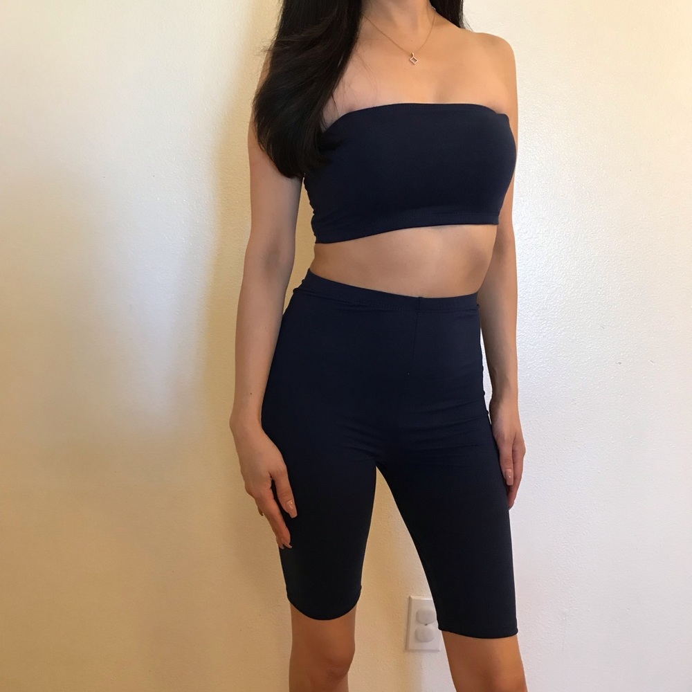 Kim Navy Bike Shorts & Tube Set - Picture 5 of 7